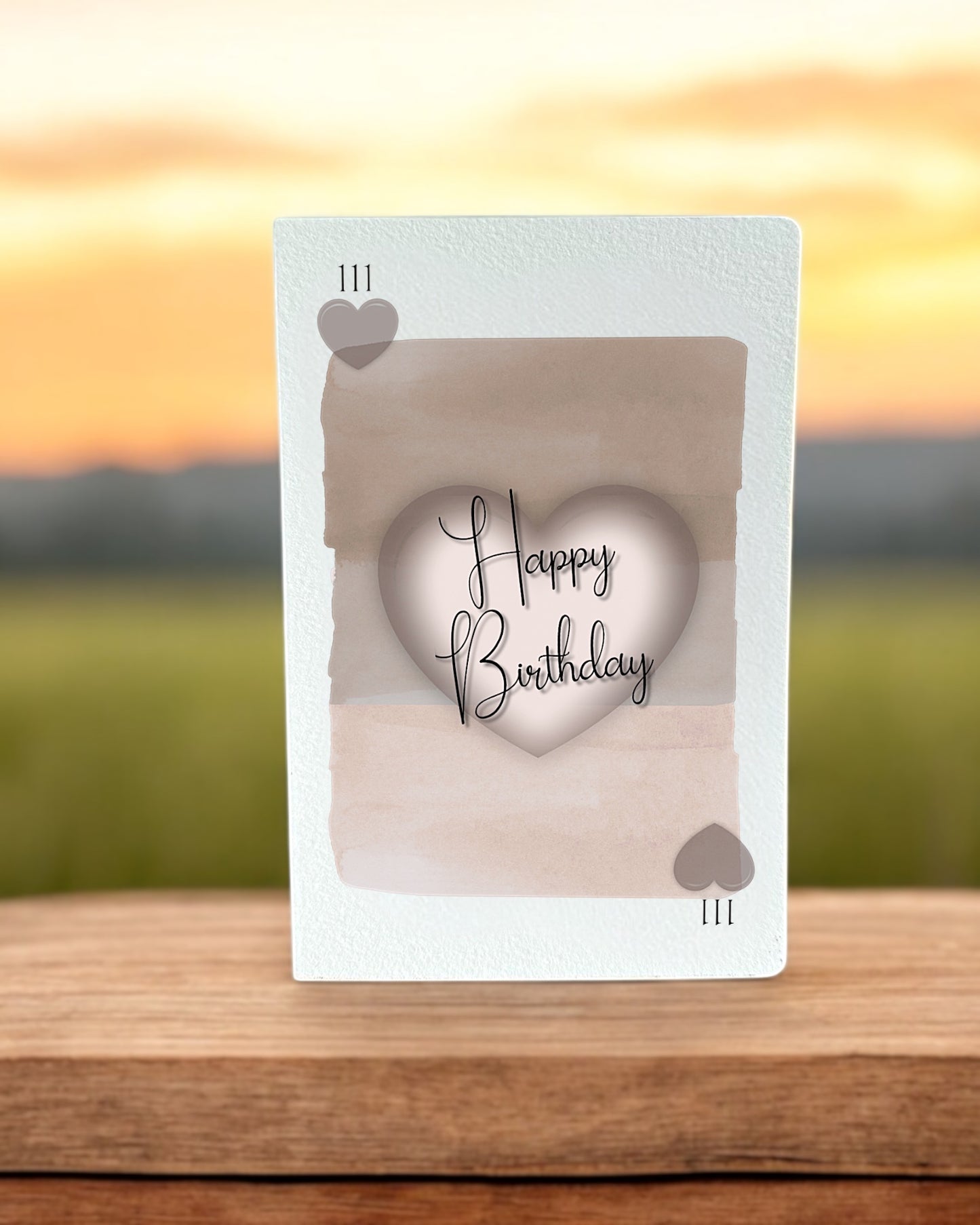 111 of Hearts <3 Birthday Card