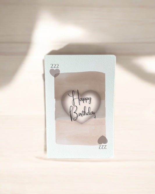 222 of Hearts <3 Birthday Card