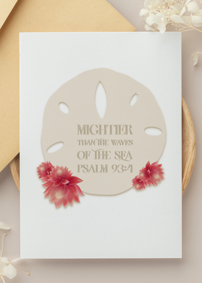 SAND DOLLAR QUOTE-PSALM 93:4
